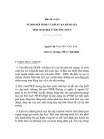 Tham luận về đổi mới PPDH và KTĐG