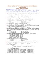 De thi thu Dai hoc 2009 -Dap an.doc