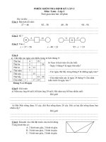 Đề khảo sát lần 2