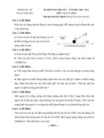 Đề và đáp án lý 8 hk1 2010-2011