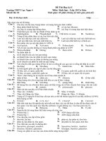 Đê và đáp án sinh học 10 CB(New)