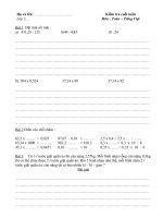 kiểm tra cuối tuần 14 lớp 5- Dung