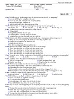 Bộ đề trắc nghiềm hk 1 ( 40 câu - 4 mã đề có đáp án)