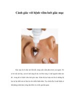 Cảnh giác với bệnh viêm loét giác mạc