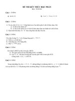 Bài giảng Kết thúc học phần III- đề I