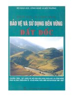 Khoa học và công nghệ bảo vệ và sử dụng bền vững đất dốc