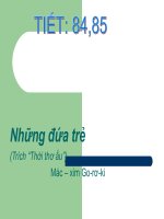 NHỮNG ĐỨA TRẺ