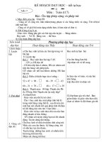 giáo án chiều môn toán _Tuần 17