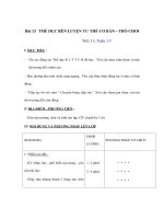 Thể dục lớp 1 - Bài 13 - THỂ DỤC RÈN LUYỆN TƯ THẾ CƠ BẢN