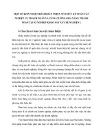 MỘT SỐ KIẾN NGHỊ NHẰM HOÀN THIỆN TỔ CHỨC KẾ TOÁN CÁC NGHIỆP VỤ THANH TOÁN VÀ TĂNG CƯỜNG KHẢ NĂNG THANH TOÁN TẠI XÍ NGHIỆP KHẢO SÁT XÂY DỰNG ĐIỆN I