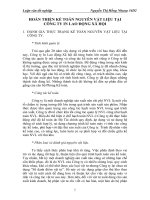 HOÀN THIỆN KẾ TOÁN NGUYÊN VẬT LIỆU TẠI CÔNG TY IN LAO ĐỘNG XÃ HỘI