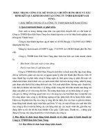 Thực trạng công tác kế toán lưu chuyển hàng hoá và xác định kết quả kinh doanh tại Công ty TNHH Kim Khí Nam Tùng