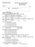 Bài soạn kiem tra hoa 8'''''''' 2010-2011