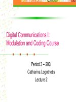 Modulation and coding course- lecture 2
