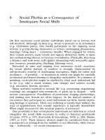 Social Phobia as a Consequence of Inadequate Social Skills