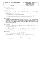 Bài soạn Đề thi vào 10 Bình Định - đề số 11