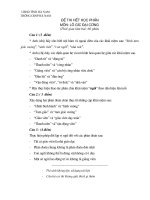 Bài soạn De thi Logic hoc