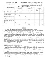 Thi HKI vật lí8 - Đề huyện