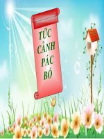 Bài giảng TỨC CẢNH PÁC BÓ