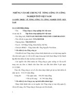 NHỮNG VẤN ĐỀ CHUNG VỀ  TỔNG CÔNG TY CÔNG NGHIỆP ÔTÔ VIỆT NAM