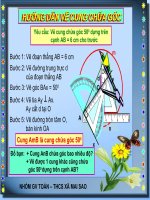 Cách vẽ cung chứa góc