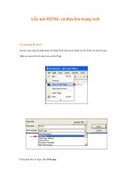 Tài liệu CÁCH TẠO MÃ HTML CHO WEB