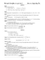 Đề ôn tập kiểm tra HK1-Lớp 11(Tham khảo)