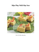 Đậu Phụ Nhồi Hạt Sen