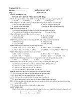 Bài soạn KIEM TRA TIET 46 (CHUAN)