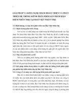 GIẢI PHÁP VÀ KIẾN NGHỊ NHẰM HOÀN THIỆN VÀ PHÁT TRIỂN HỆ THỐNG KÊNH PHÂN PHỐI SẢN PHẨM BẢO HIỂM NHÂN THỌ TẠI BẢO VIỆT NHÂN THỌ