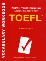Check your English Vocabulary for TOEFL 