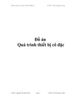 Đồ án quá trình thiết bị cô đặc