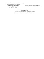 Kế hoạch Hội thi 