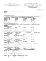 Bài giảng lớp 6 -kiểm tra 45'''' số 3