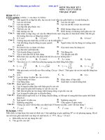 Lý 10 Đề thi HK I số 3