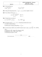 Gián án Đề ôn tập Toán 11 HK2 - đề số 13