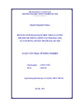 Luận văn bổ sung ovocrack dạng bọc cho gà lương phượng đẻ trứng giống tại trại hải anh, xã tam hưng, huyện thanh oai, hà nội 