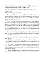 MỘT SỐ GIẢI PHÁP HOÀN THIỆN HẠCH TOÁN TIÊU THỤTẠI CÔNG TY DUNG DỊCH KHOANVÀ HOÁ PHẨM DẦU KHÍ