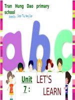 Tài liệu Tiếng anh tiểu học