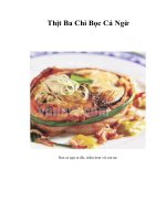 Thịt Ba Chỉ Bọc Cá Ngừ