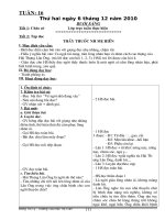 Giao an 2 buoi tuan 16