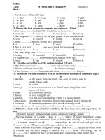 Bài soạn kiem tra anh 9 lan 3