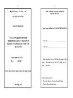 Tăng cường kiểm soát nội bộ chu trình mua hàng và thanh toán tại tông ty cổ phần dược vật tư y tế quảng nam