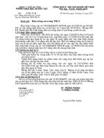 Bài giảng công văn hướng dẫn báo cáo sơ kết học kỳ I THCS