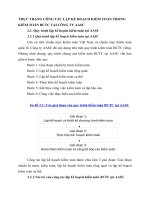 THỰC TRẠNG CÔNG TÁC LẬP KẾ HOẠCH KIỂM TOÁN TRONG KIỂM TOÁN BCTC TẠI CÔNG TY AASC