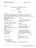 Gián án Giáo án lớp 3 2010-2011.Từ tuần 21- 22