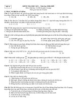 Kiểm tra học kì I - sinh 12