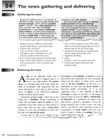 the news - gathering and delivering