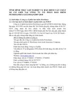 TÌNH HÌNH TRỤC LỢI NGHIỆP VỤ BẢO HIỂM VẬT CHẤT XE CƠ GIỚI TẠI CÔNG TY CỔ PHẦN BẢO HIỂM PETROLIMEX GIAI ĐOẠN2007