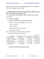 THỰC TRẠNG VỀ KẾ TOÁN TSCĐHH TẠI CÔNG TY CỔ PHẦN XÂY LẮP VÀ DỊCH VỤ VIỆT TIỆP